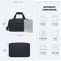 image-E1960S - Kono Lightweight Multi Purpose Unisex Sports Travel Duffel Bag - Dark Blue