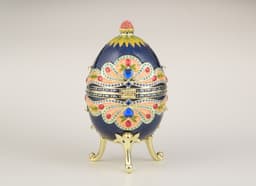 image-Blue Colorful Russian Egg