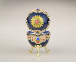 image-Blue Colorful Russian Egg