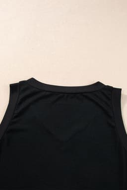 image-Mist Green Ribbed V Neck Tank