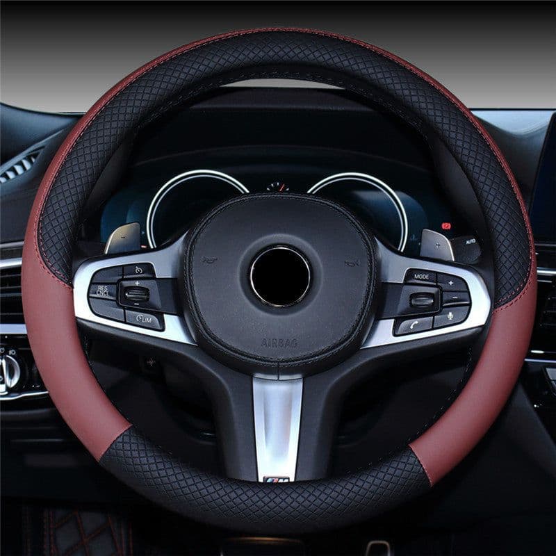 image-Car Steering Wheel Cover Non Slip Grip Cover