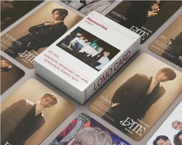 image-In stock 55 E-group photo cards DARK BLOOD cards JAY JUNGWON JAKE