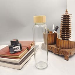 image-Creative 300ml Glass Water Cup Transparent Tumbler