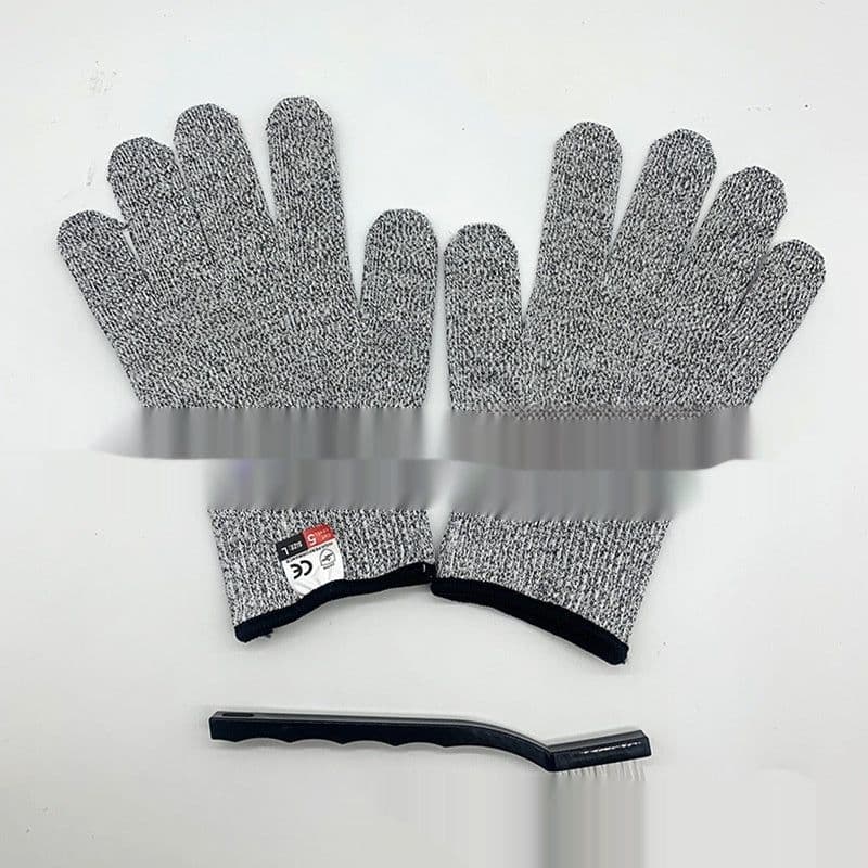 image-Stainless Steel Chopper Set Mandolin Grater Slicer Cut Resistant Gloves