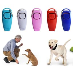 image-Combo Dog Clicker Whistle - Training Pet Trainer Click Puppy With Guide With Key Ring