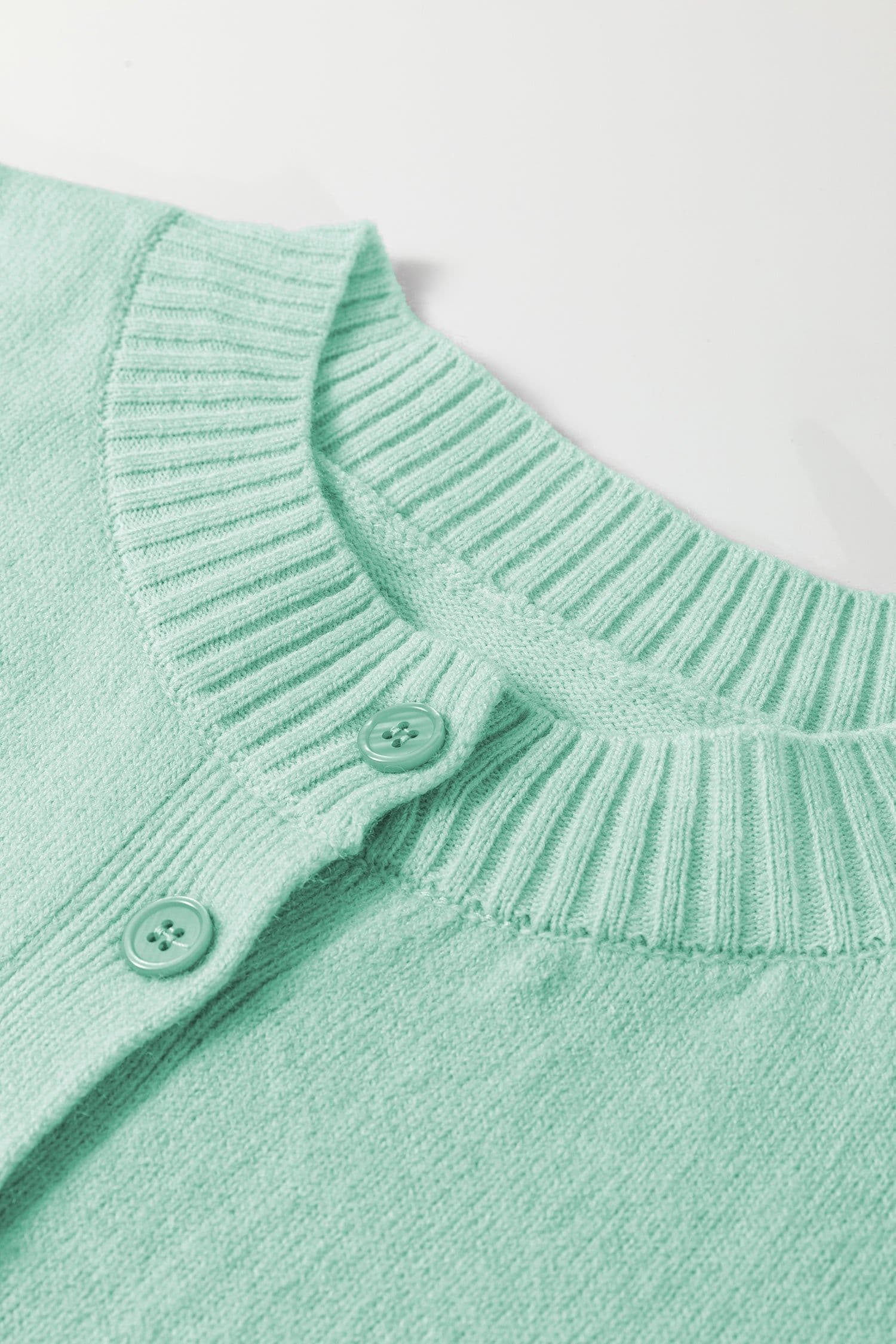 image-Moonlight Jade 3/4 Sleeve Boxy Knit Cardigan