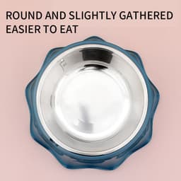 image-Pet Cat Dog Bowl For Food And Water, Stainless Steel Pet Feeding Bowl, Cat Bowls Non-Slip Stainless Steel Small Cat Food Bowls Durable Non-Skid Insulated Heavy Duty With Rubber Bottom