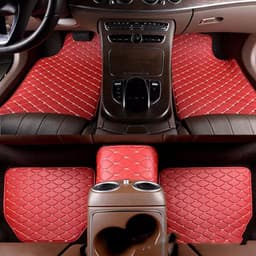 image-Universal Right Rudder Foot Pad Leather Quilted Embroidered Full Surround