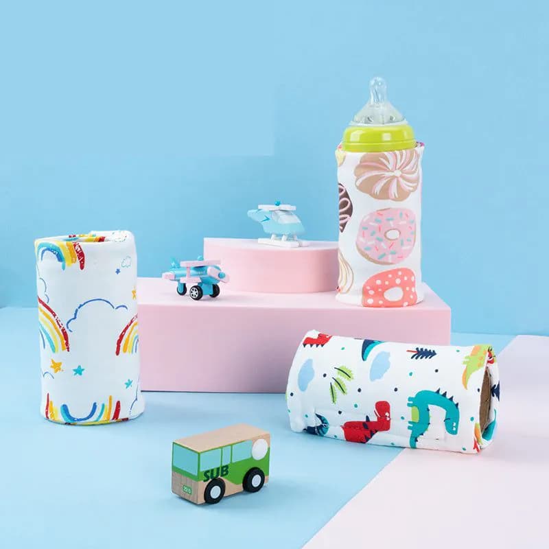 image-USB Milk Water Warmer Travel Stroller Insulated Bag Portable Baby Nursing Bottle Heater Cover Baby Food Warmer Bottle Warmer