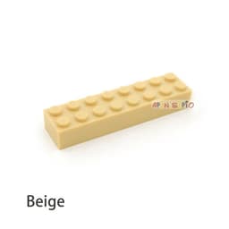 image-20pcs DIY Building Blocks Thick 2x8 Dots Educational Creative Toys for Children Figures Plastic Bricks Size Compatible With 3007