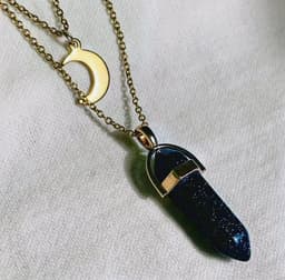 image-Moon Hexagonal Column Pendant
