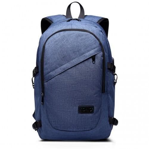 image-E6715 - Kono Business Laptop Backpack with USB Charging Port - Navy Blue