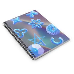 image-Virtual Space Spiral Notebook