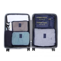 image-E6874-1 - Kono 6 Piece Polyester Travel Luggage Organiser Bag Set - Navy