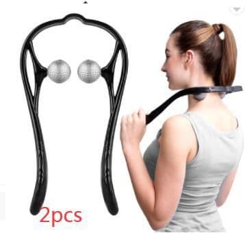 image-Plastic Pressure Point Therapy Neck Massageador Massagem Relieve Hand Roller Neck Massager For Neck Shoulder Trigger Point
