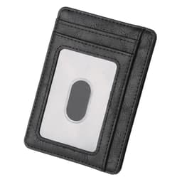 image-THINKTHENDO Slim RFID Blocking Leather Wallet Credit ID Card Holder Purse Money Case for Men Women 2020 Fashion Bag 11.5x8x0.5cm