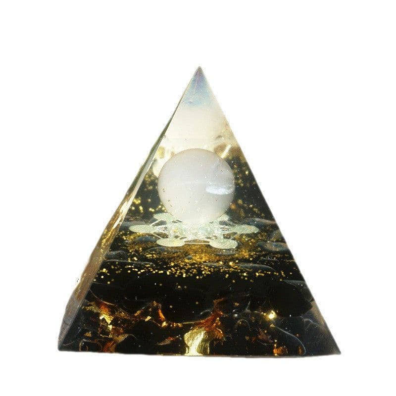image-Pyramid Decoration Natural Crystal Gravel Energy Tower