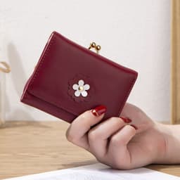 image-Women's Short Casual Simple Mini Student Cute Animal Kitten Wallet