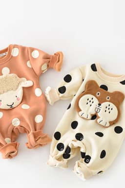 image-Baby Spring And Autumn One-piece Long-sleeved Cartoon Romper