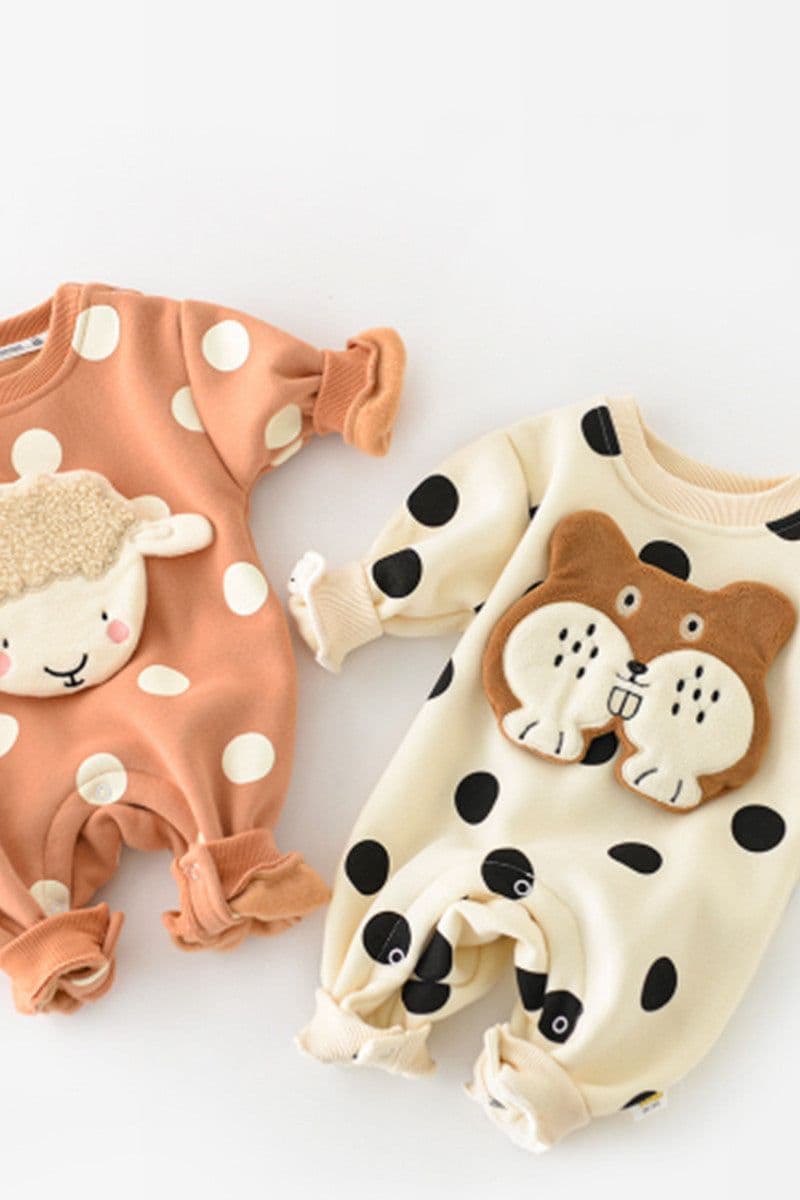 image-Baby Spring And Autumn One-piece Long-sleeved Cartoon Romper