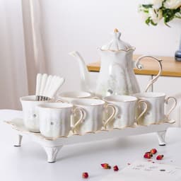 image-Ceramic Water Set Simple Living Room Water Cup