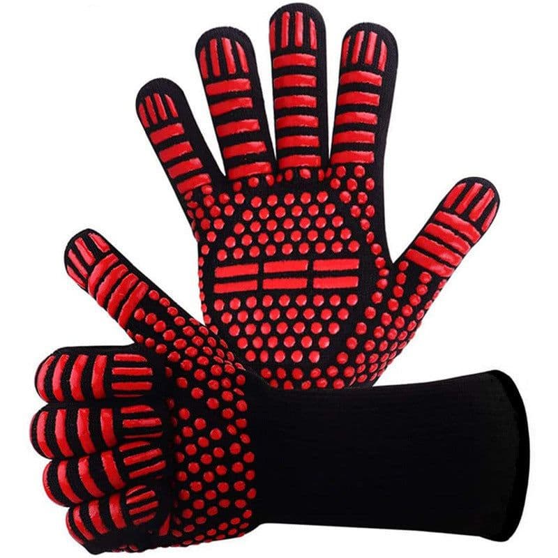 image-Spot Heat Insulation Barbecue Kitchen Baking Thick And High Temperature Resistant Oven Anti-scald Microwave Oven Gloves