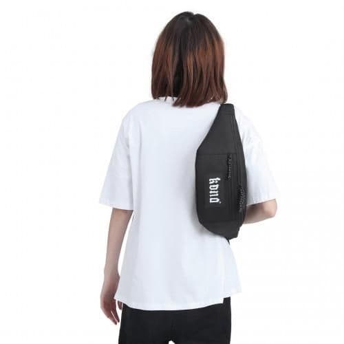 image-EA2136 - Kono Lightweight Fashion Sports Bum Bag For Men And Women - Black