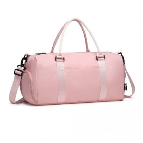 image-EA2213 - Kono Multi Waterproof Gym bag Carry On Weekend Bag - Pink