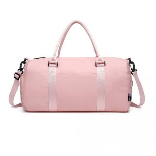 image-EA2213 - Kono Multi Waterproof Gym bag Carry On Weekend Bag - Pink