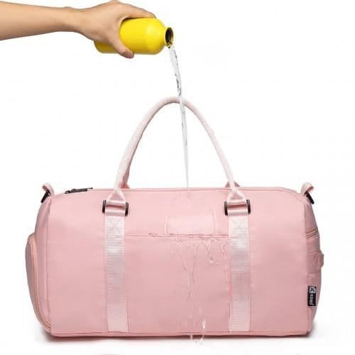 image-EA2213 - Kono Multi Waterproof Gym bag Carry On Weekend Bag - Pink