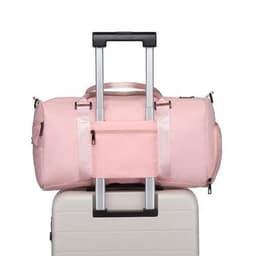 image-EA2213 - Kono Multi Waterproof Gym bag Carry On Weekend Bag - Pink