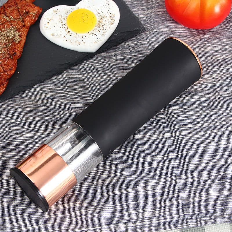image-Electric Stainless Steel Pepper Grinder with LED Light
