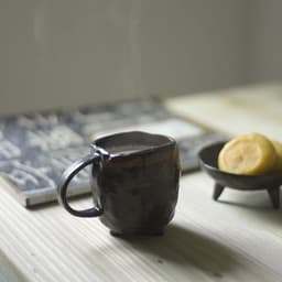 image-Handmade Stoneware Mug Creative Milk Cup Water Cup Retro Ceramic Cup With Coffee Cup