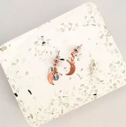 image-Charms Earrings silver, gold and rose gold in 13 Charms Style.