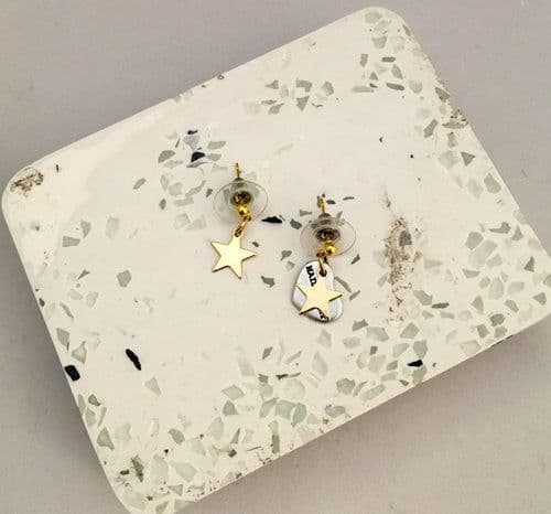 image-Charms Earrings silver, gold and rose gold in 13 Charms Style.