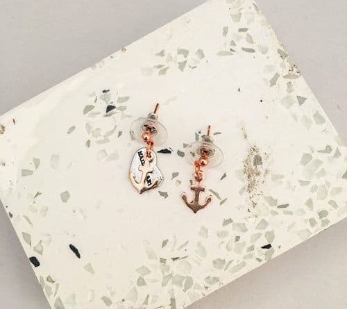 image-Charms Earrings silver, gold and rose gold in 13 Charms Style.