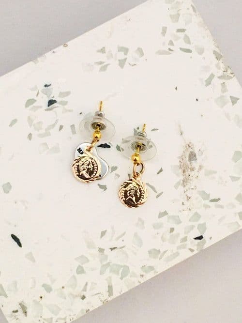 image-Charms Earrings silver, gold and rose gold in 13 Charms Style.