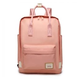 image-EB2017 - Kono Large Polyester Laptop Backpack - Pink
