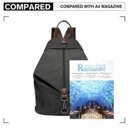 image-EB2044 - Kono Fashion Anti-Theft Canvas Backpack - Black
