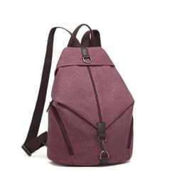 image-EB2044 - Kono Fashion Anti-Theft Canvas Backpack - Claret