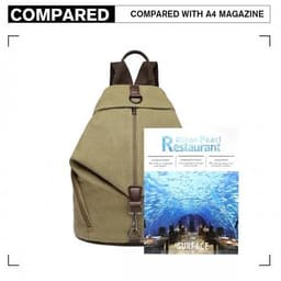 image-EB2044 - Kono Fashion Anti-Theft Canvas Backpack - Khaki