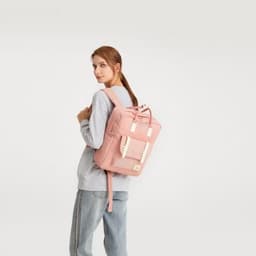 image-EB2211 - Kono Casual Daypack Lightweight Backpack Travel Bag - Pink