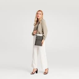 image-EB2228 - Kono Casual Multi Pocket RFID Blocking Cross body Bag - Grey