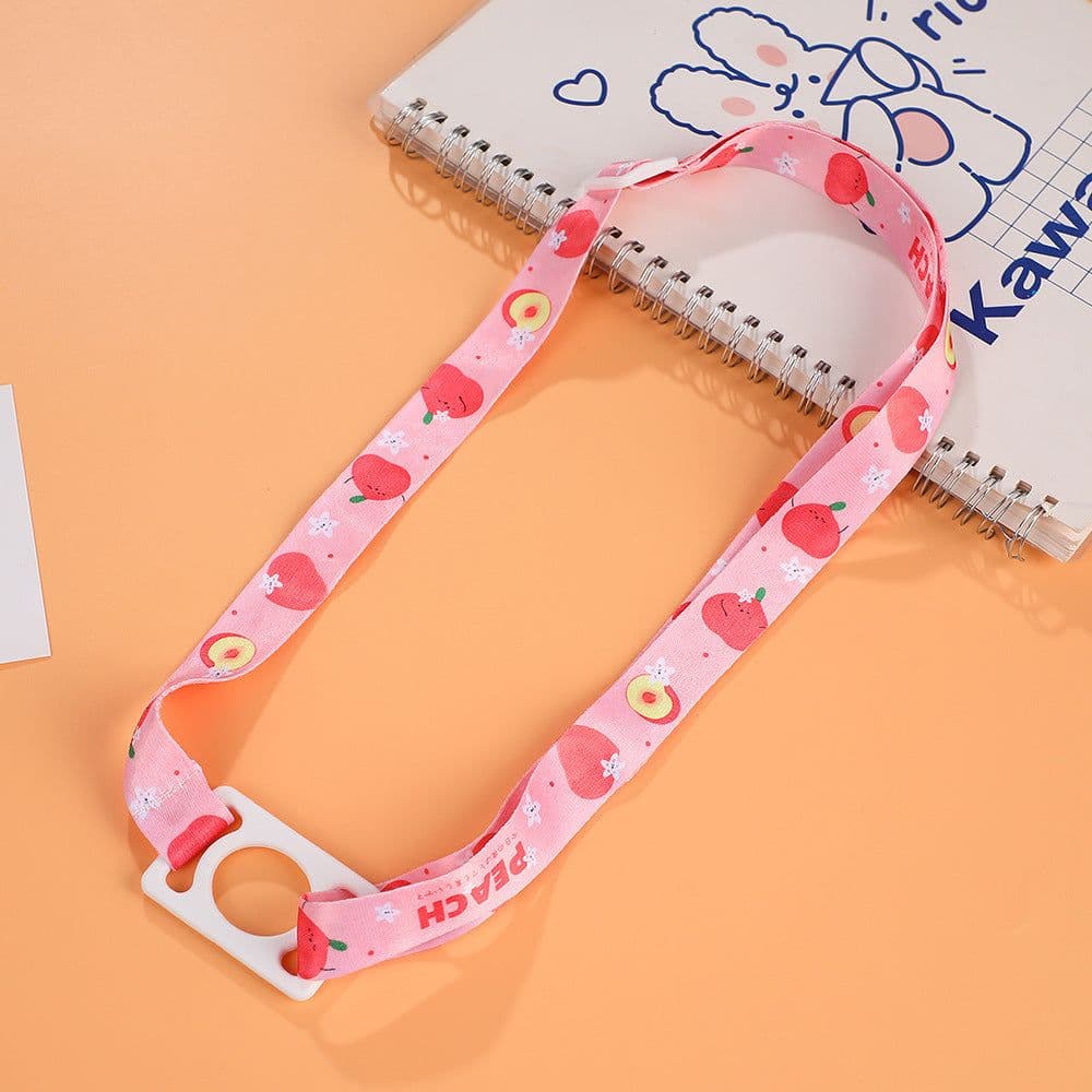 image-Water Cup Strap Mineral Water Bottle Crossbody Rope Silicone Lanyard