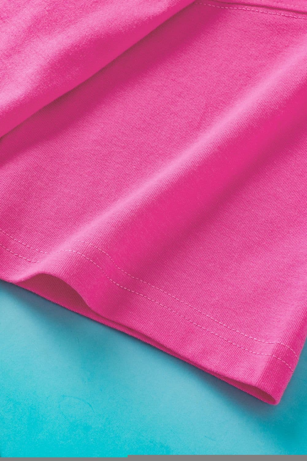 image-Dark Blue Longline Top - Short Sleeve Side Slit