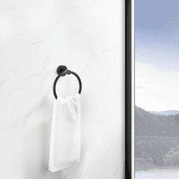 image-Bathroom Hardware Set, Thicken Space Aluminum 3 PCS Towel bar Set- Matte Black 16-27 Inches Adjustable Bathroom Accessories Set