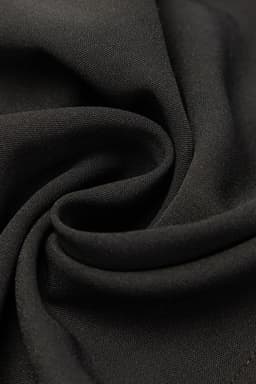 image-Black Ruffle Sleeve V Neck Frilled Shift Dress