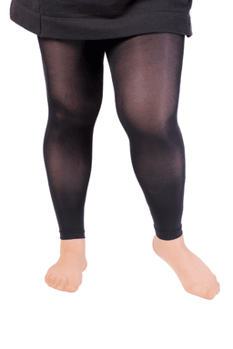 image-ECOCARE plus size 80DEN black leggings for women