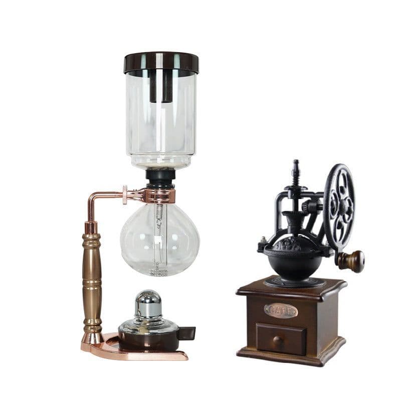 image-Vacuum Coffee Maker Household Cooking Siphon Pot Suit Glassware Coffee Machine For 3 People For 5 People