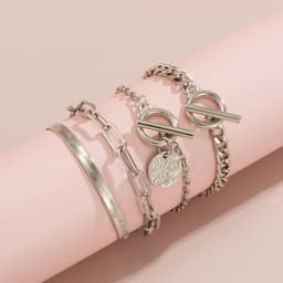 image-Metal Wind Hollow Chain Bracelet Snake Bone Metal Bracelet